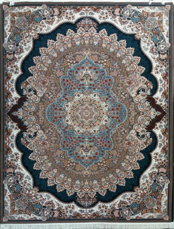 فرش ماشینی 700 شانه-8 رنگ طرح ارکیده کد F70011