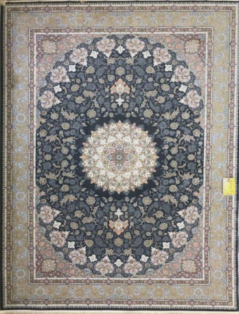 فرش ماشینی 1500 شانه هشت رنگ- طرح اصفهان- کد mz150...