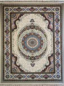 فرش ماشینی 1200 شانه طرح مروارید - کد 21 A