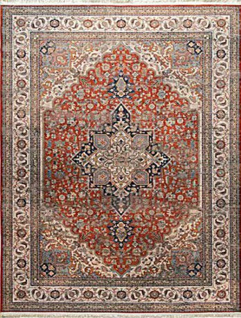 فرش ماشینی کلاریس کهنه نما (وینتیج) کد M100625