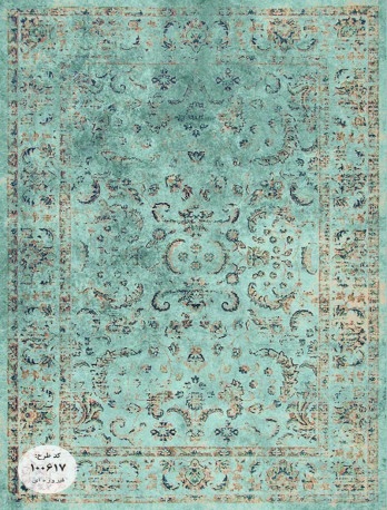 فرش ماشینی کلاریس کهنه نما (وینتیج) کد M100617