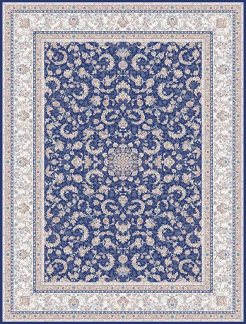فرش ماشینی 1200 شانه-8 رنگ طرح افشان ترنج کد Kh1209