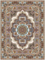فرش ماشینی 700 شانه طرح حوض نقره کد A7002