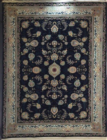 فرش ماشینی 1200 شانه-10 رنگ -طرح افشان درباری کد mz12007