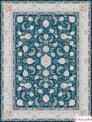 فرش 1200 شانه گل برجسته طرح درباری کد A1303