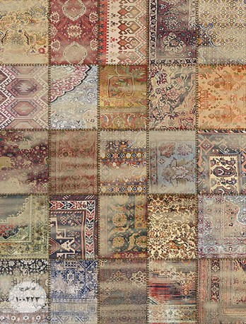 فرش ماشینی کلاریس تکه دوزی(چهل تکه) کد M100223