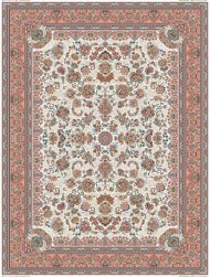 فرش ماشینی 1200 شانه  8 رنگ طرح افشان کد p8079