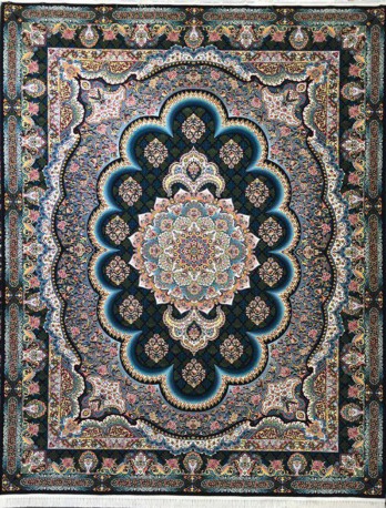 فرش ماشینی 1200 شانه-10 رنگ طرح سامی کد Z1214